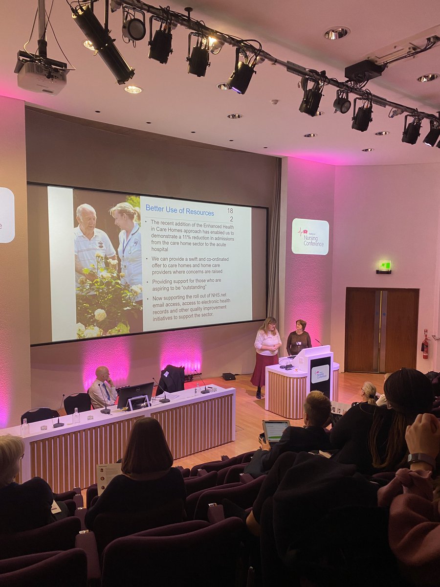 ConfNursing's tweet photo. Next up we have Lindsay Rugman and Carol Alstrom sharing best practice about developing and implementing a registered care home manager leadership programme #nursing20 #nursing https://t.co/En0rCWIVoO