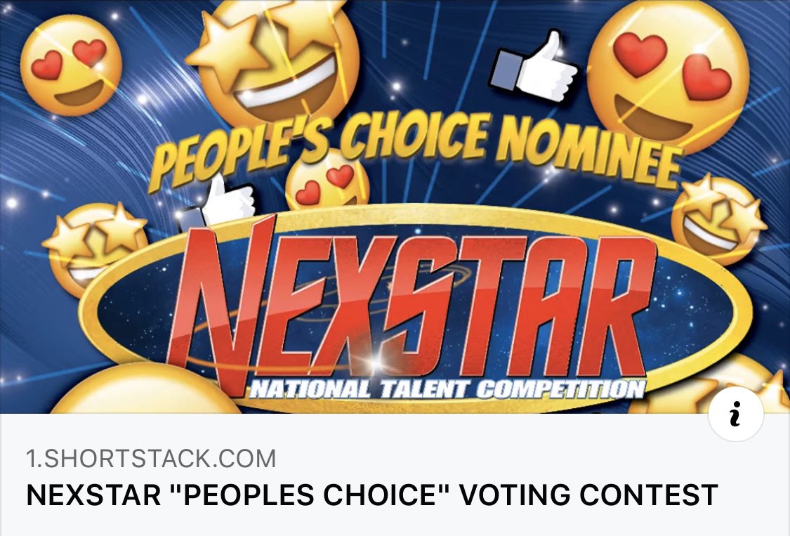 1.shortstack.com/6qgxRc

Click the link and vote ‘Lemonade Stand’ for People’s Choice! It was nominated this weekend at @NexStarDance!!!
