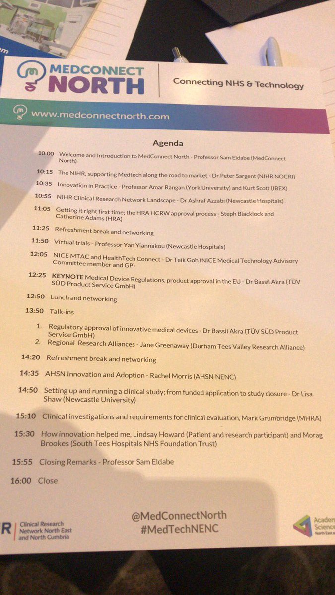 Really interesting day so far @MedConnectNorth event. Our #Research Manager @mim_jackson18 is attending with #Research #Paramedics @SarahAhep & @MillicanKaren @NEAmbulance @AHSN_NENC #MedTechNENC #ResearchNENC