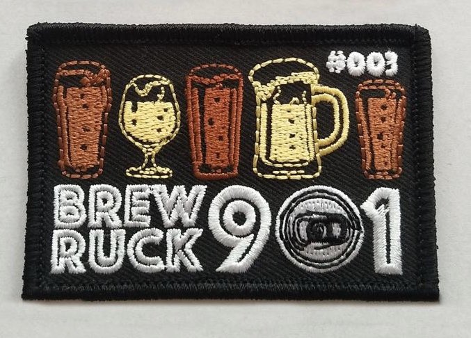 Rucking, friends, &amp; beer...what more reason do you need to register for #BrewRuck901? Well here’s one more...check out this year’s patch! This bad boy is AWESOME! Register now &amp; tell us how many patches you want! bit.ly/37JMkjs