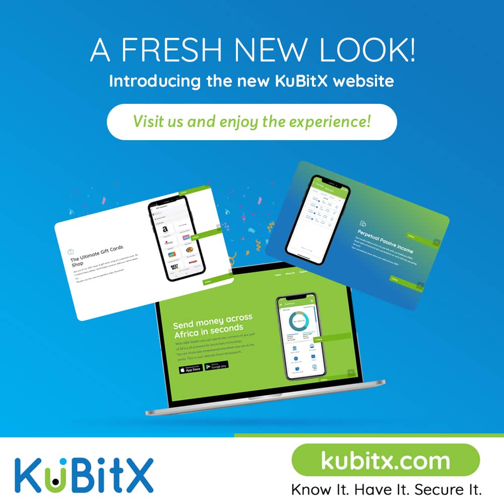 kubitx's tweet photo. A New Look to Usher in a New App
Visit https://t.co/VBliuuZxnV Today!!
Enjoy our user friendly features and share your experiences!
#kubitx #blockchain #kbxwallet #entrepreneur #money #remittance #business #Forbes #fintech #Africa #bitcoinafrica #payments #kubitx #finance https://t.co/j87PdhwYaQ
