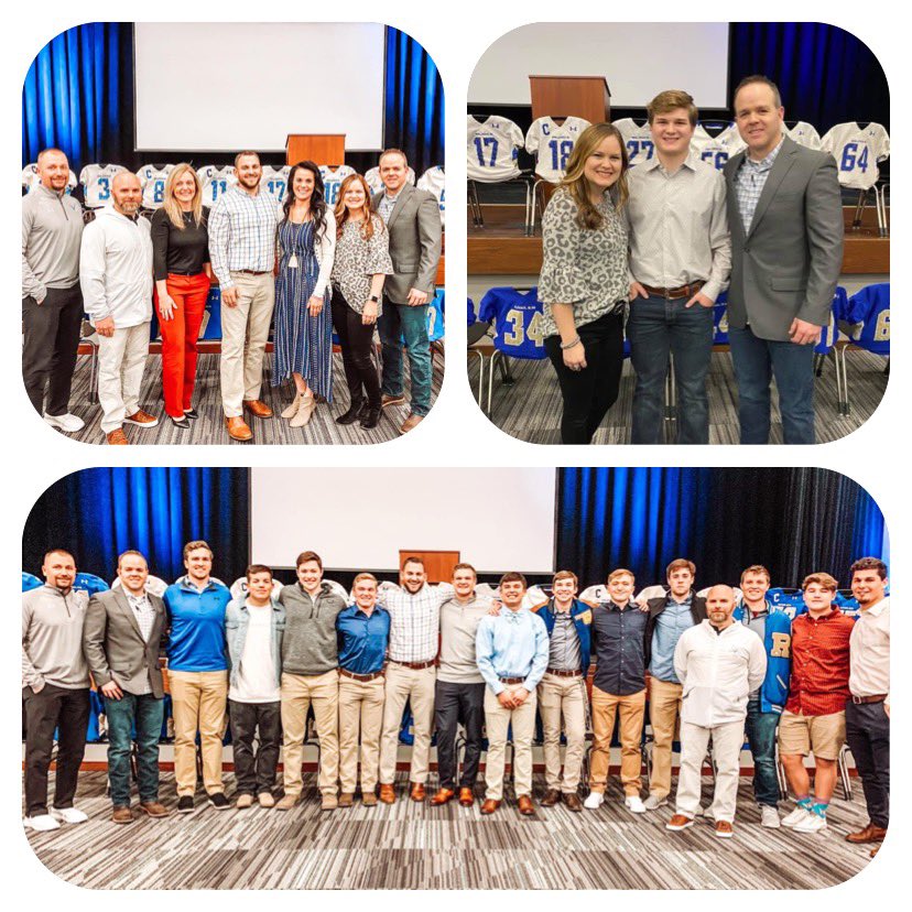 CoachMarley's tweet photo. Great football banquet!  Grateful for this senior class &amp; all the seed sown to our football program! They leave us with a 46-6 record over the last 4 years of their HS careers.  Thankful for my amazing coaches and family as well!  God is so good!! #DMO  #EaglesRISEABOVE https://t.co/jcRcXmu0AS