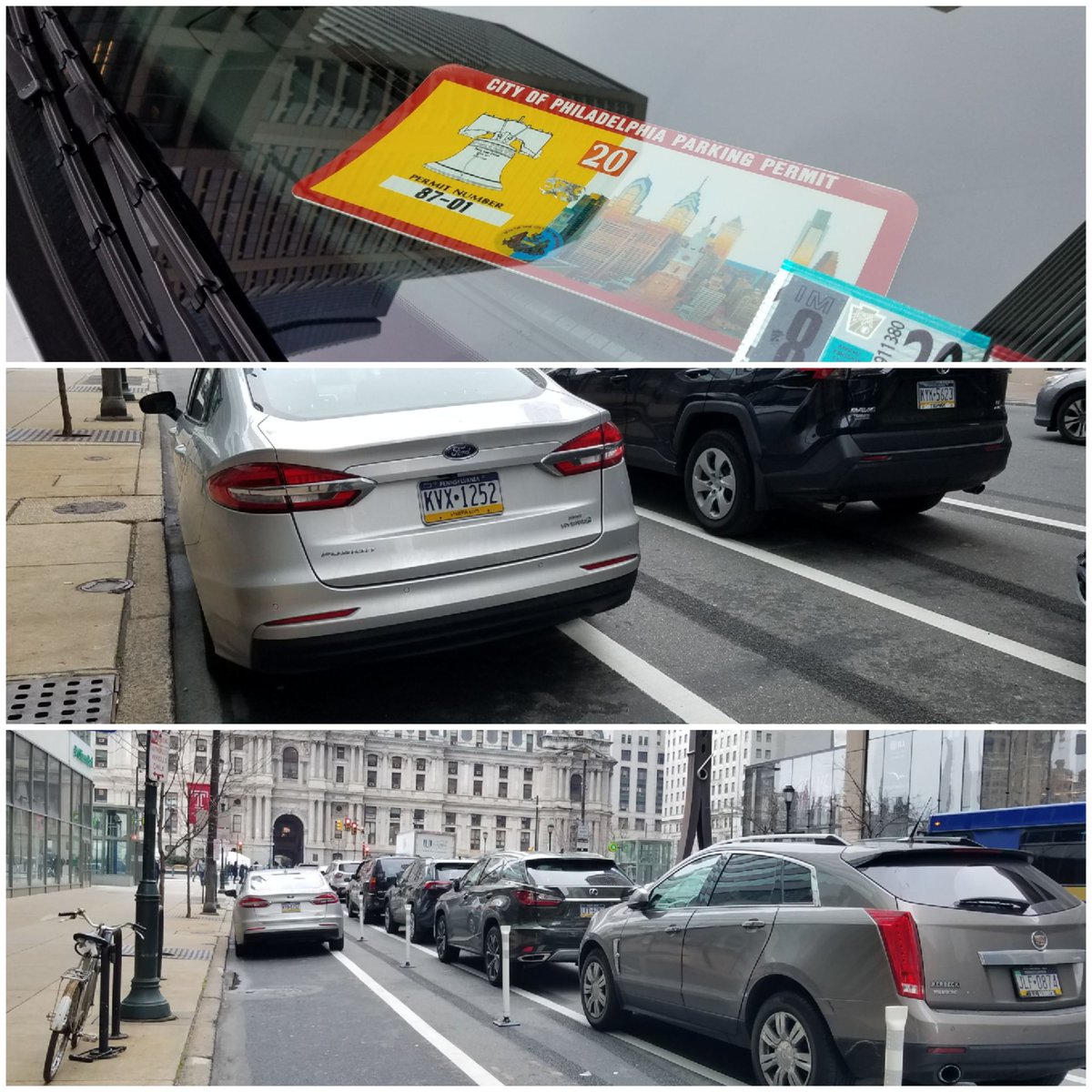 bcgp's tweet photo. Alert @PhilaParking and @PhillyPolice! Please nip this type of flagrantly illegal parking in the bud by ticketing and towing. It's a slippery slope when folks, especially @PhiladelphiaGov employees #parkwithimpunity #enforcementmatters https://t.co/bcA9mrgsdM