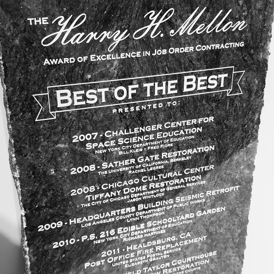 GordianCompany's tweet image. Submissions for the #HarryHMellonAwards close on 2/28/20. This award honors agencies &amp;amp; institutions that improve their facilities &amp;amp; infrastructure through #jobordercontracting as a construction project delivery method. Get more details &amp;amp; enter at gordian.com/landing-pages/….