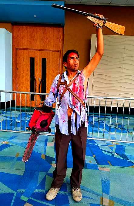 artistselman1's tweet photo. ITS #ASHWEDNESDAY!!!
A #Throwback Moment from #Year2017
#Cosplay: Ash Williams
#Cosplayer: SELMAN
#Event: #PRCC2017
#Franchise: #EVILDEAD
#Picture: by Alberto Pacheco https://t.co/MY7xMYDiRl