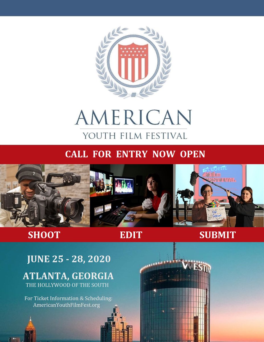 AYFFOfficial's tweet photo. 3-DAYS LEFT to #Submit: #American #Youth #FilmFestival #Call4Entry & #BestActor/#Actress #Nomination #DEADLINE is #February29th @FilmFreeway or https://t.co/PBRdbDZ6C2 #child #actors #actress #childactors #Filmmaker #Film #FilmTwitter #moviemaking #movie #festival #Atlanta https://t.co/Yi4rv5Ns4s