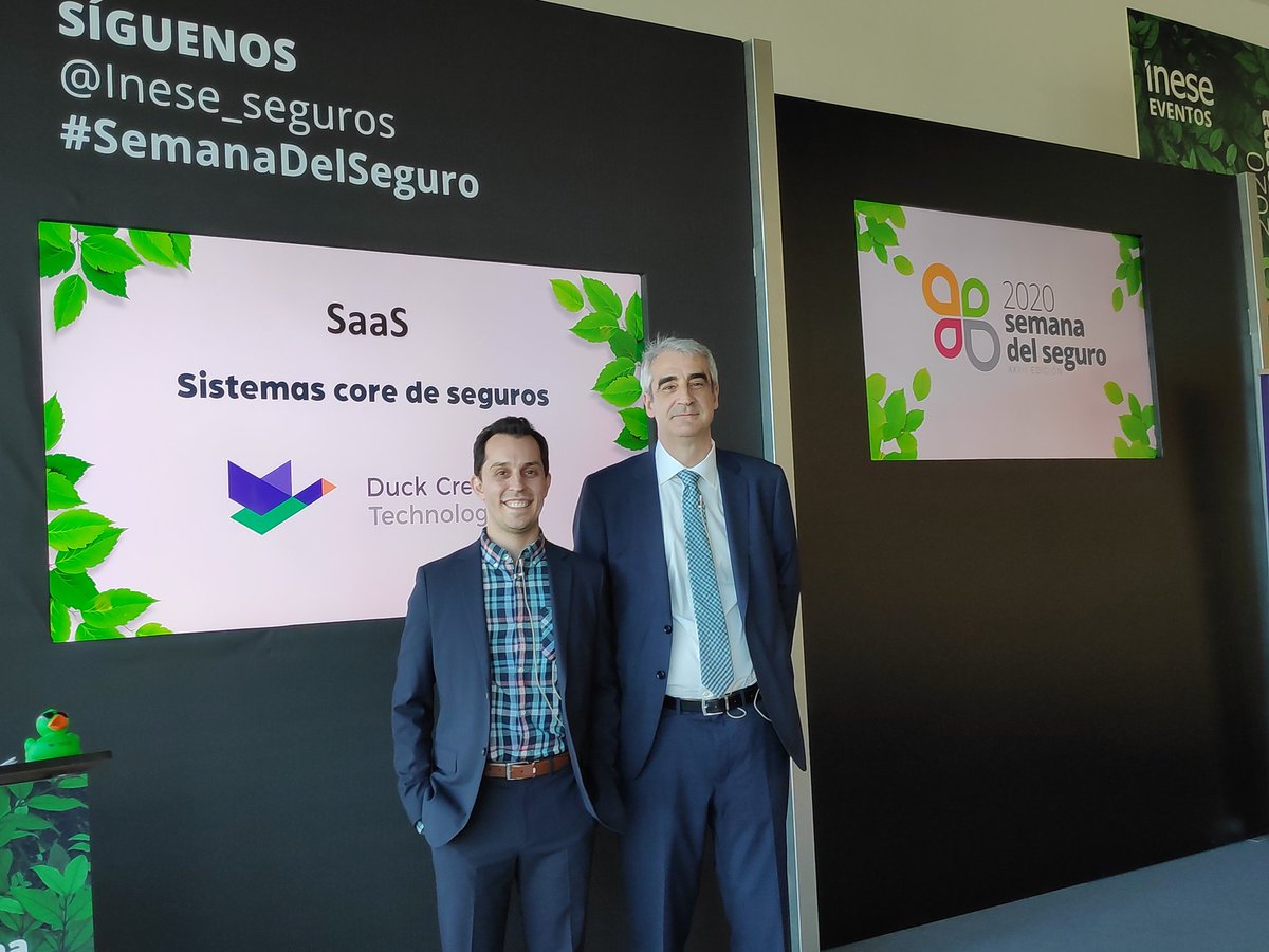 Inese_seguros's tweet photo. Conocemos más sobre el futuro de sistemas core de seguros y aprovechamiento de datos en procesos de negocio con @DuckCreekTech en la #SemanaDelSeguro. Con Pedro Jiménez (Senior Manager, Solutions Engineer) y @GianCalvesbert (Senior Manager, Product Marketing) https://t.co/j4jrBuP7As