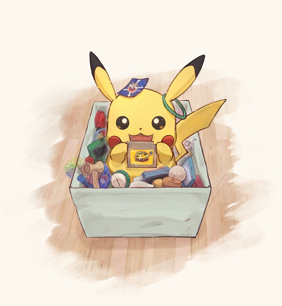 ピカチュウ 「「あの頃の思い出が君を探しているよ」

#PokemonDay 」|ODDのイラスト