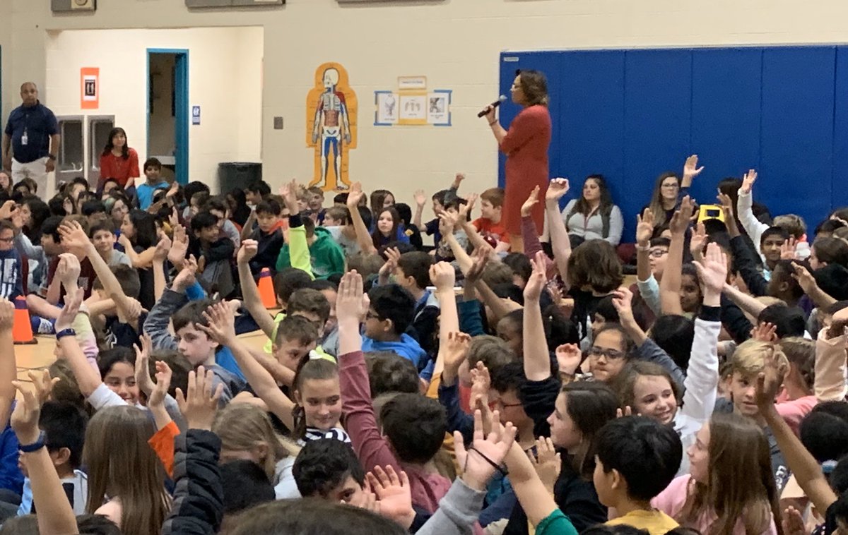 We’re excited to have meteorologist @VJohnsonABC7 from #StormWatch7 visiting our school today!