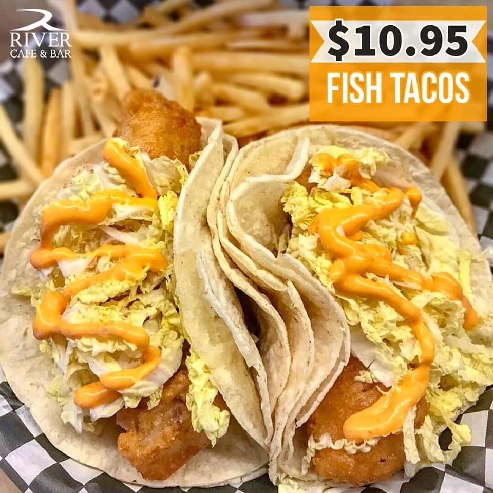 rivercafeandbar's tweet photo. Looking for a tasty meal for Ash Wednesday? Stop in and try our Fish Tacos! Enjoy $3 Stellas and $5 Jamo shots today. 🍔🍻🥃 🐟🍸 #rivercafeandbar #rivercafe #rivergrove #norridge #elmwoodpark #franklinpark #ashwednesday #lent #meatfree #fish #tacos #fishtacos https://t.co/lg2u5KygQx