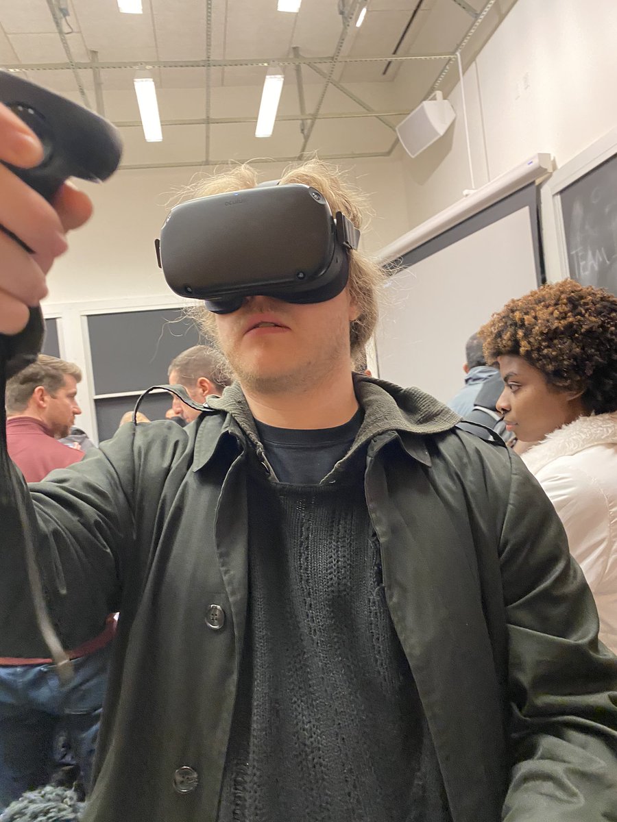 museumpaige's tweet photo. At the @mitrealityhack’s Public Expo visitors also drew Dandelions. Here’s a link to the final work https://t.co/2REUELdCmA #MusNature #CommunityClimate #museums4climate #TiltBrush #MITMediaLab #VR #betterworldmuseum https://t.co/hG2GgjZAkL