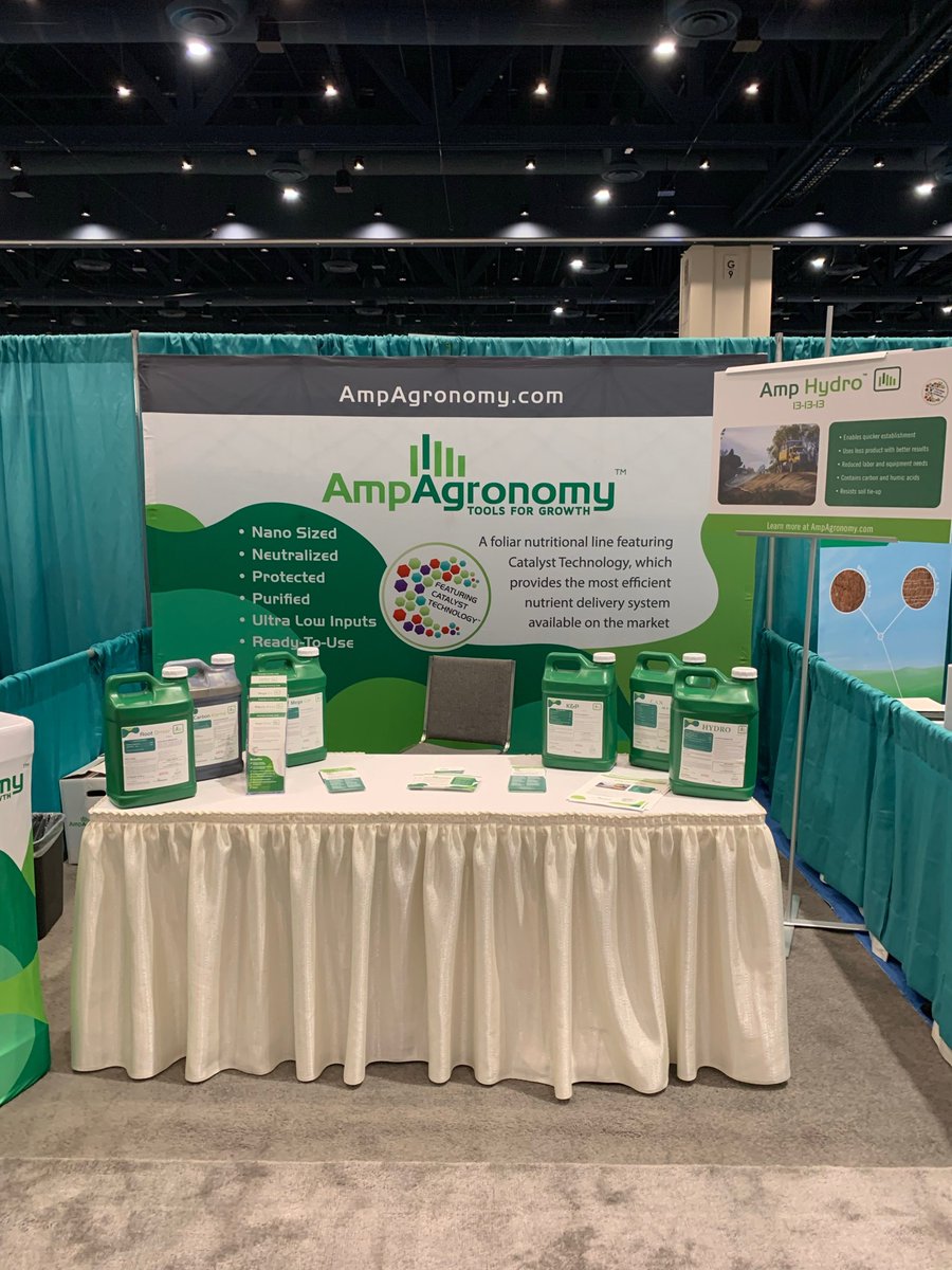 ampagronomy's tweet photo. Today is the last day to stop by and say hello to #AmpAgronomy in booth #213 at the IECA Conference! Discover the many benefits Amp Hydro 13-13-13 has to offer to the erosion control industry as a liquid, carbon-based hydroseeder formulation!

Learn more— https://t.co/B1r1a3UMxw https://t.co/z3AKlMetXG