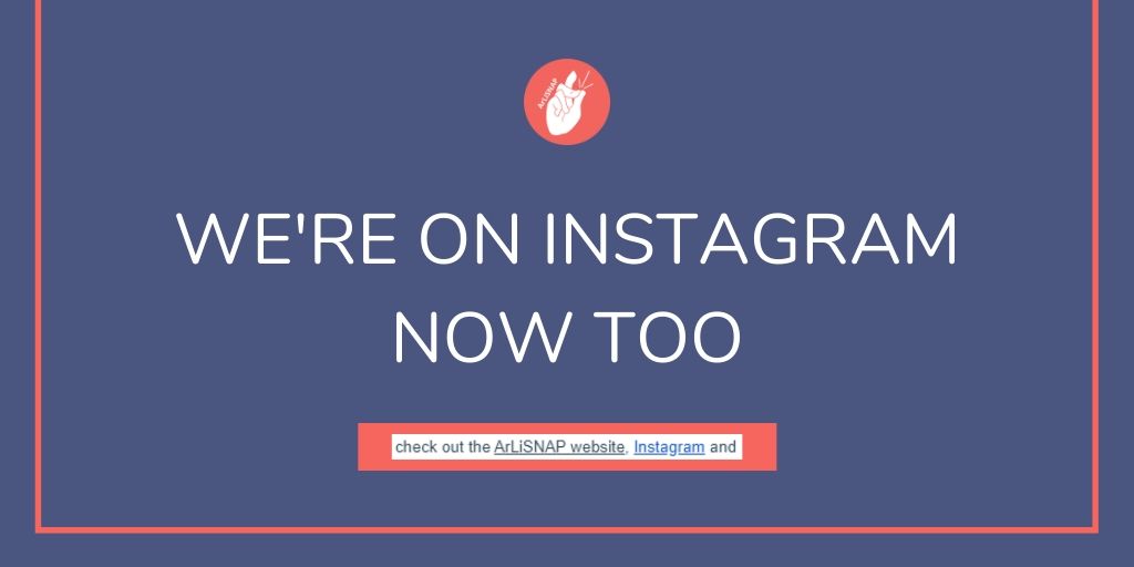 arlisnap's tweet photo. Woah woah woah. What's this? You read that right at the end of today's Oh Snap! WE'RE ON INSTAGRAM NOW!!! We've got some cool stuff planned, so warm up your followin' fingers snappers and head to https://t.co/KwbwyOJF7g https://t.co/GQEDCjzPpT