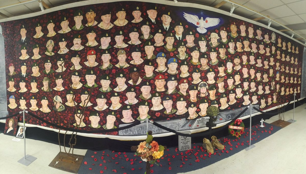 TimbosTransport's tweet photo. During a move yesterday, we had the opportunity to see the #PortraitsofHonour, and meet the incredibly talented artist Dave Sopha. This tribute is to the fallen heroes of the Canadian Afghanistan campaign. Learn more at https://t.co/1NAZl88Aip
#NeverForget #somegaveall #heroes https://t.co/vK37wnLJCd