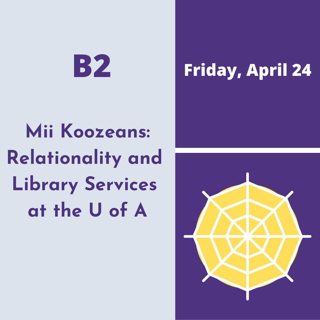 alcjpl's tweet photo. Join presenters Anne Carr-Wiggin, Kayla Lar-Son, Gabrielle Lamontagne, Leigha Rind, Kaia MacLeod, and Debbie Feisst as they discuss relationality and library services. #alcjpl https://t.co/L5oPxEP5Ob
