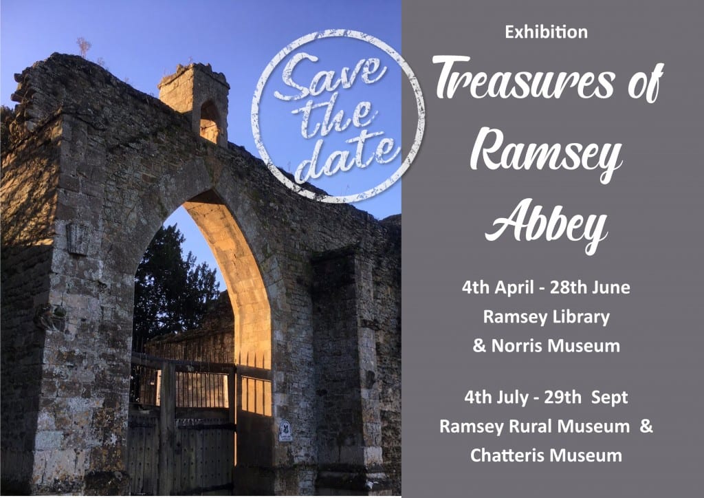 Save the date! Treasures of Ramsey Abbey exhibition this summer at <a href="/ramseylibrary/">Ramsey Library</a> <a href="/discover_ramsey/">Discover Ramsey</a> <a href="/TheNorrisMuseum/">The Norris Museum</a> <a href="/RamseyRuralMuse/">Ramsey Rural Museum</a> <a href="/chatterismus/">Chatteris Museum</a> <a href="/CambsArch/">Cambs Archaeology</a> Showcasing past and recent archaeological discoveries including finds from @HeritageFundEoE project <a href="/oatweet/">Oxford Archaeology</a> #pubarch