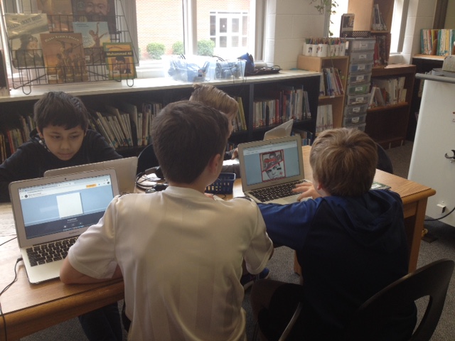 NCSJaguarsRead's tweet photo. Our first time using BookCreator. Torres' 4th graders creating biographies. No instruction necessary -- just lots of exploration and collaboration. #ccsdld20 #ccsignite @north_chatham https://t.co/WgI6GCNL6Z