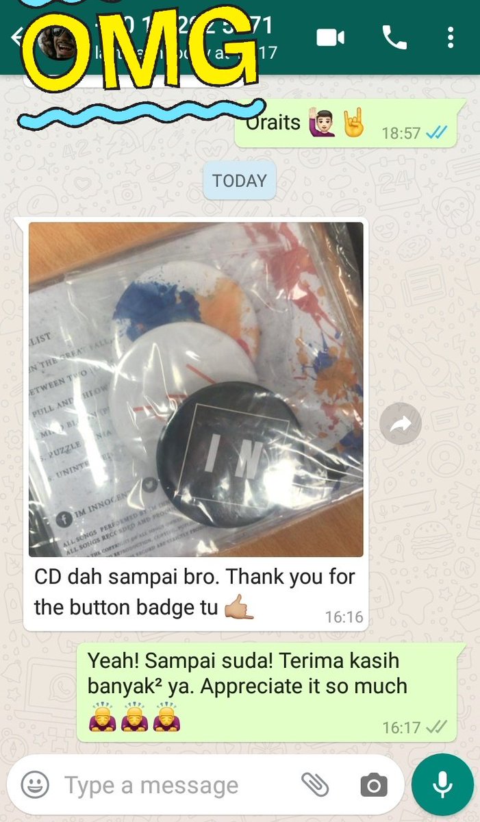 DH_recs's tweet photo. Another CD sampai ke tangan empunya kat Kuala Lumpur!
Thanks sebab support @iminnocentbki dan ada komen boleh la share² dengan kita 🤞❤️
#iminnocentbki #postrockband #postrock #album #PostToday #dhrecords #bedroomstudio #Independent https://t.co/uN3rX8MK5g