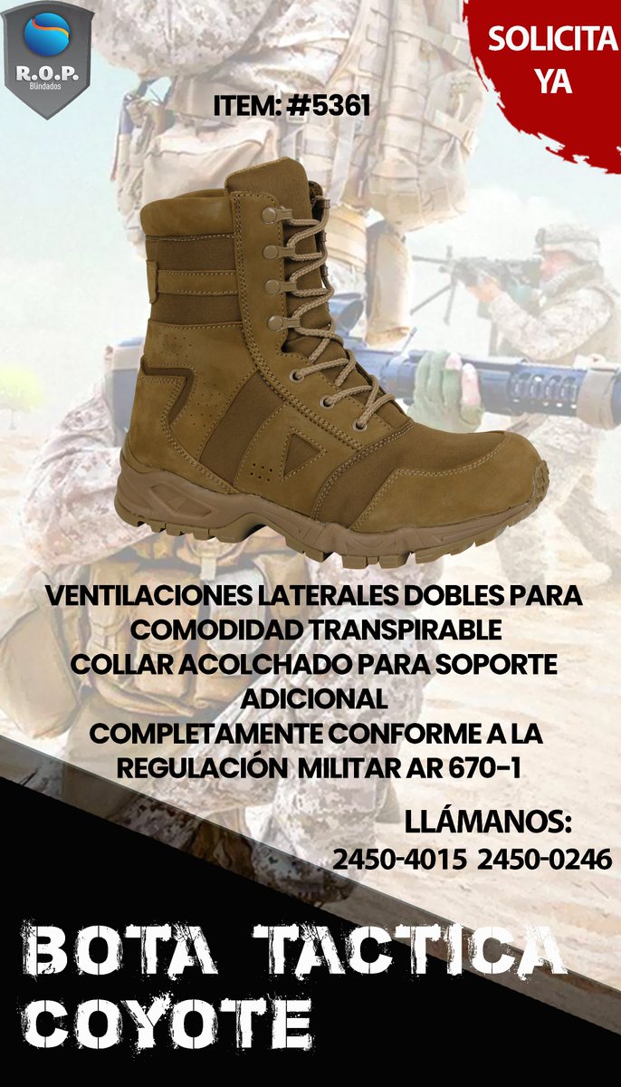 grupocobra1997's tweet photo. Mochilas, Sudaderas, Botas, y mucho mas productos como estos. Los puedes solicitar con nosotros, Somos distribuidores autorizados internacionalmente en El Salvador #Ropa #ElSalvador @FUERZARMADASV No dudes en preguntar nuestros increíbles precios https://t.co/ID7mFOr4YZ