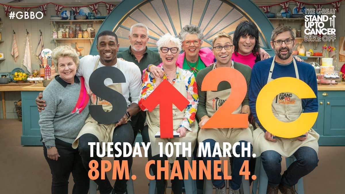 It's time to bake a difference. The Great Stand Up To Cancer Bake Off