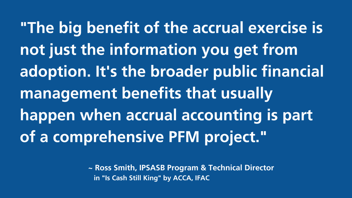 Accrual information is essential in the public sector – a new report from <a href="/IFAC/">IFAC</a> <a href="/ACCAViews/">ACCA Views</a> examines why. Through our standards, and by promoting accruals, we are committed to strengthening public financial management globally ipsasb.org/news-events/20…