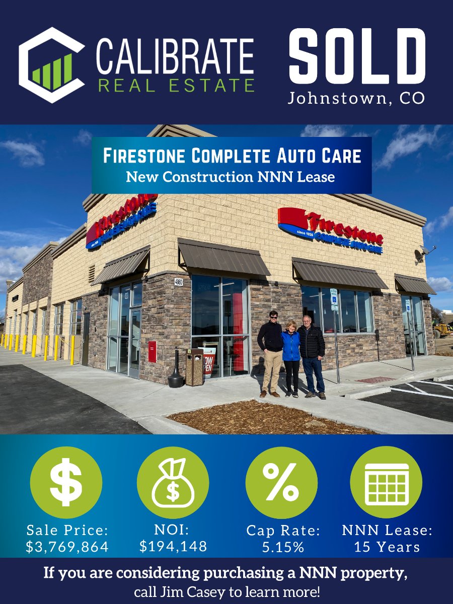 SOLD: $3.7M Firestone Auto NNN Lease - mailchi.mp/9db276640d29/d… #justsold #NNNLease #firestone #apartmentowner #1031exchange