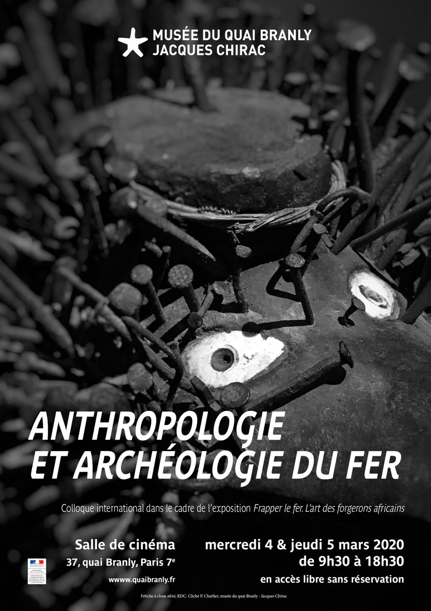 quaibranly's tweet photo. 📆 RDV les 4 et 5 mars pour le colloque "Anthropologie et archéologie du fer" organisé dans le cadre de #FrapperLeFer. Il a pour but de casser le mur érigé entre #anthropologie, #archéologie et histoire antique autour de la culture du fer.
👉 https://t.co/Ch6Xviu9Om
#Gratuit https://t.co/DbTZGqeZdg