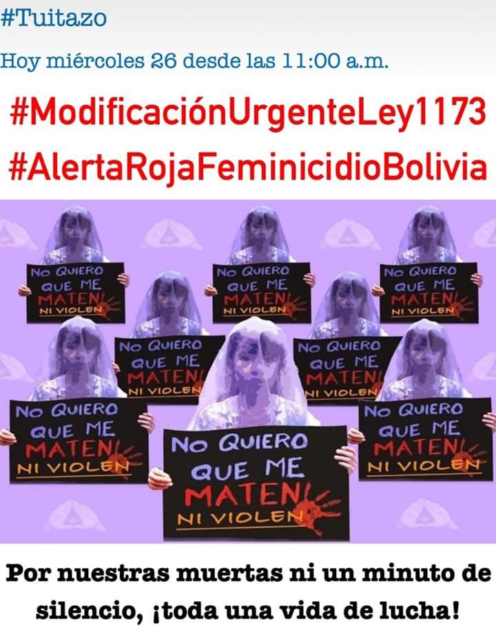 Linds_caz's tweet photo. @JeanineAnez @EvaCopa_Bol @SenadoBolivia @Diputados_Bol @alvarocoimbrac @ArturoMurilloS @Opinion_Bolivia @pagina_siete @diarioeldeber @LaRazon_Bolivia @ATBDigital @RedUnoBolivia @AmaliaPando @CFValverde @LosTiemposBol
 #MODIFICACIONURGENTELEY1173 #ALERTAROJAFEMINICIDIOBOLIVIA https://t.co/8jPfMbYlCA