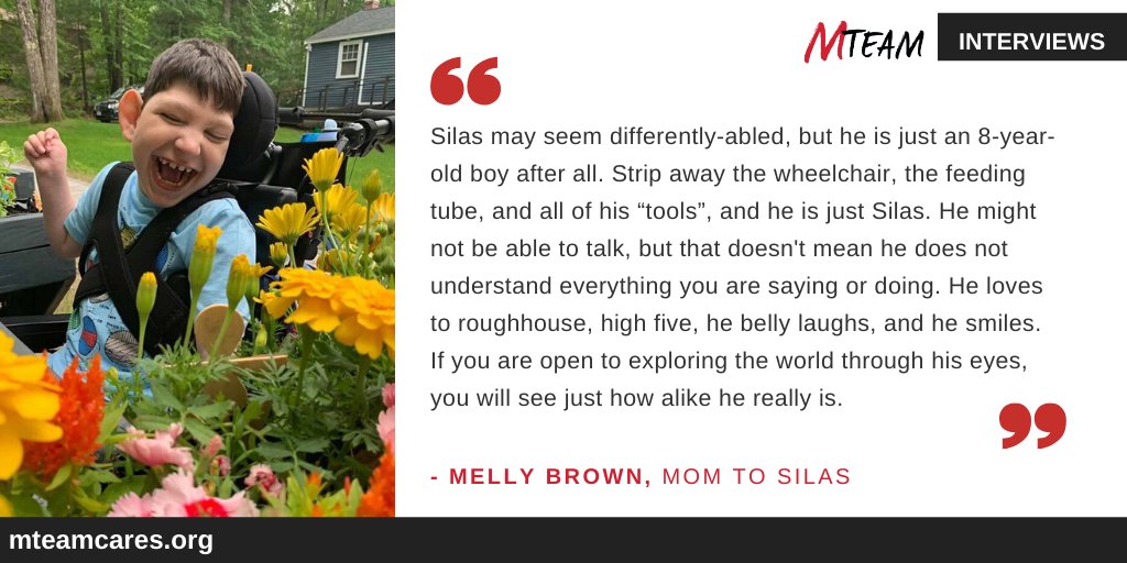 theMteamcares's tweet photo. NEW BLOG POST: https://t.co/Nv1Af0AbRq

Last week, we shared the birth story of Silas. This week, we've delved deeper into his life in a Q&amp;A with his mom Melly.

#cerebralpalsy #epilepsy https://t.co/JD98EVaQBT