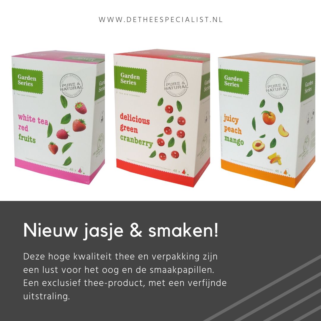 thee_specialist's tweet photo. De Garden Series White theelijn heeft een prachtige nieuwe make-over gekregen! Een chique en moderne nieuwe verpakking voor alle huidige theesmaken, maar ook drie heerlijke nieuwe theesmaken.

https://t.co/GEtoIARO0h 

#Thee #GardenSeries #EnjoyTheLittleThing https://t.co/97EtMmmcjR