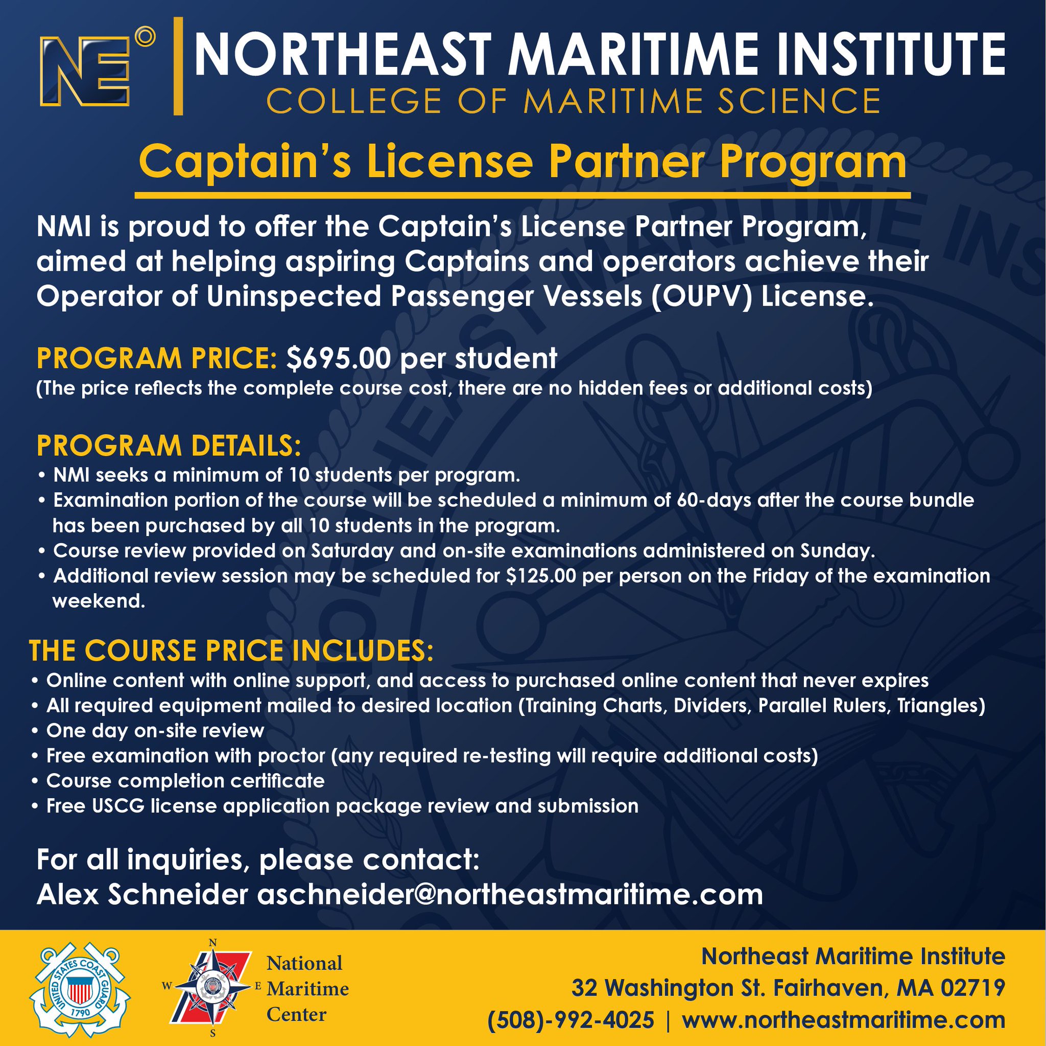 Operator Of Uninspected Passenger Vessels License