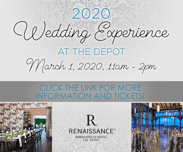 Come join us THIS SUNDAY at <a href="/RenaissanceMpls/">RenaissanceMplsDepot</a> for their 2020 Wedding Experience!

✨BE INSPIRED AND GAIN IDEAS FROM THE EXPERTS!✨

Complimentary Hors D'Oeuvres, Bubbles, and an amazing GRAND PRIZE DRAWING!

Click here to get your tickets: thedepotminneapolis.com/weddingexperie…