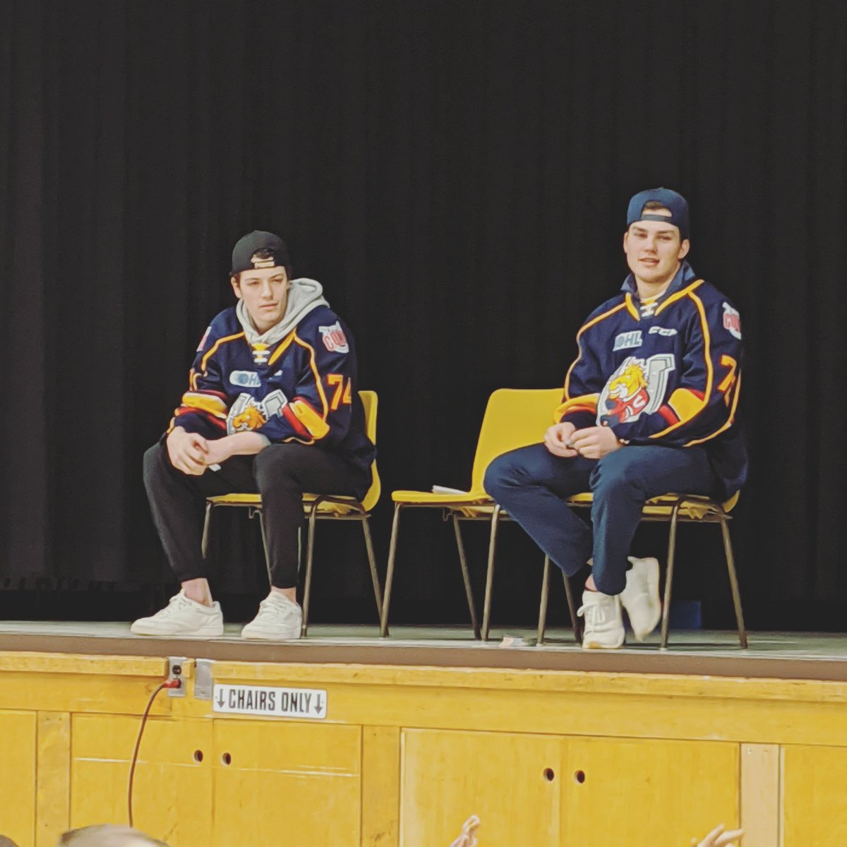 Thank you <a href="/OHLBarrieColts/">Barrie Colts</a> <a href="/nathanallensen/">Nathan Allensen</a> and <a href="/71NPorco/">Nick Porco</a> for coming today! Good luck with the rest of your season! #fundraiser #hockey
