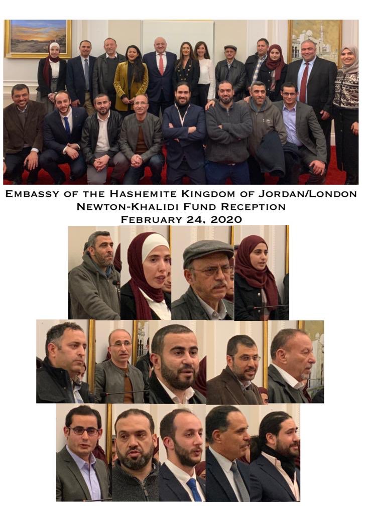 OmarNahar's tweet photo. Very proud of the 14 Jordanian “Leadership in Innovation“ Fellows that each gave a 1 Minute Pitch to the attendees  @ABCCnews.
#NewtonKhalidiFund
#Jordan #UK https://t.co/zioMRn5Wrc