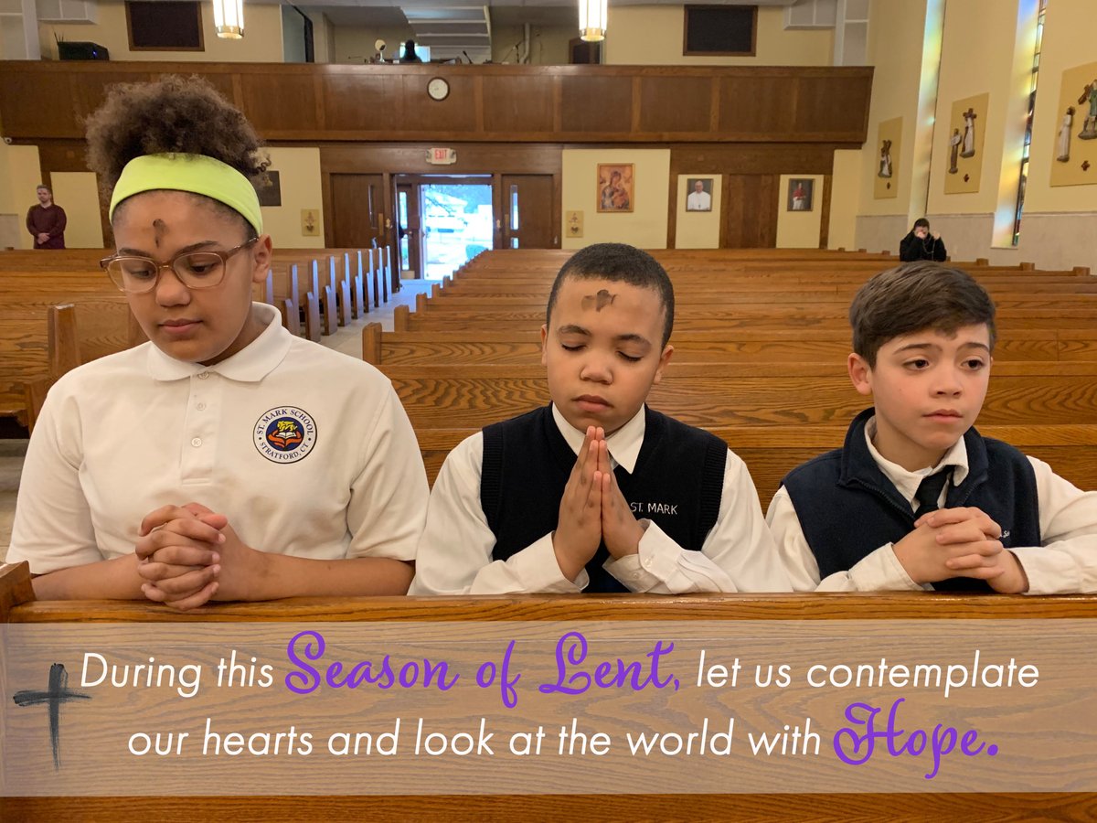 StMarkSchoolCT's tweet photo. Wishing you a holy and blessed Lent. May you find peace in the grace and glory of the Lord. https://t.co/BF3qwDXTbu
