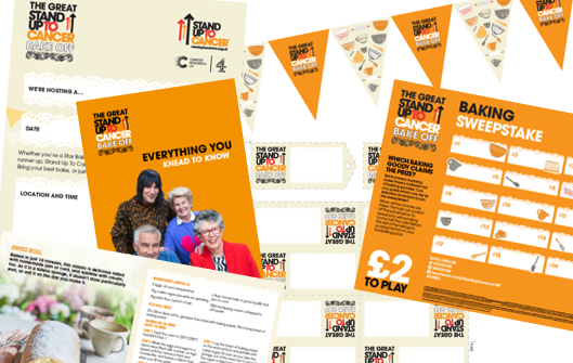On your marks, get set, bake! Organise your own #GBBO-inspired bake sale and raise cash for #StandUpToCancer. Get your free fundraising pack here: bit.ly/2HZs8j6