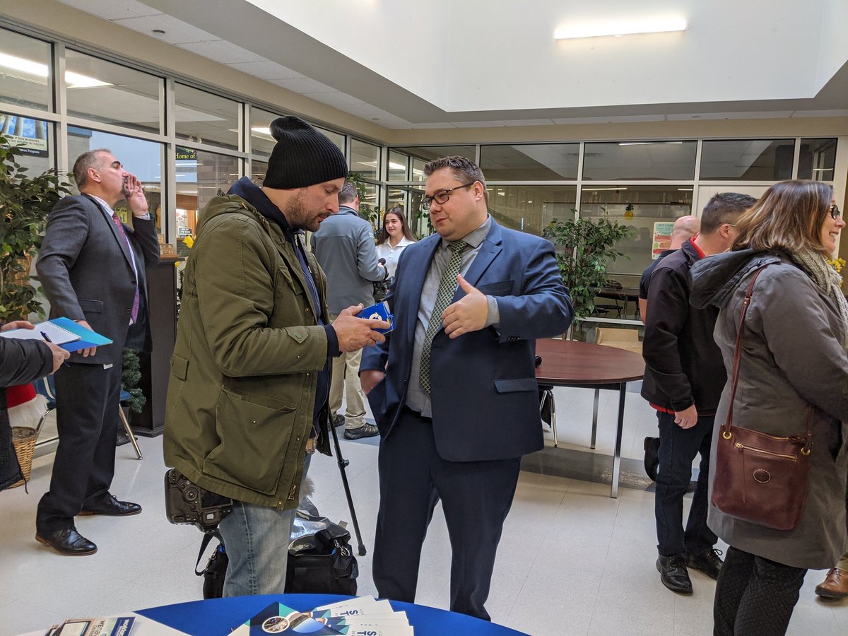 WorkforceWE's tweet photo. Thanks for the media coverage! Media scrum for our #VRWorkplace Tour Library! https://t.co/apE1daNvGc