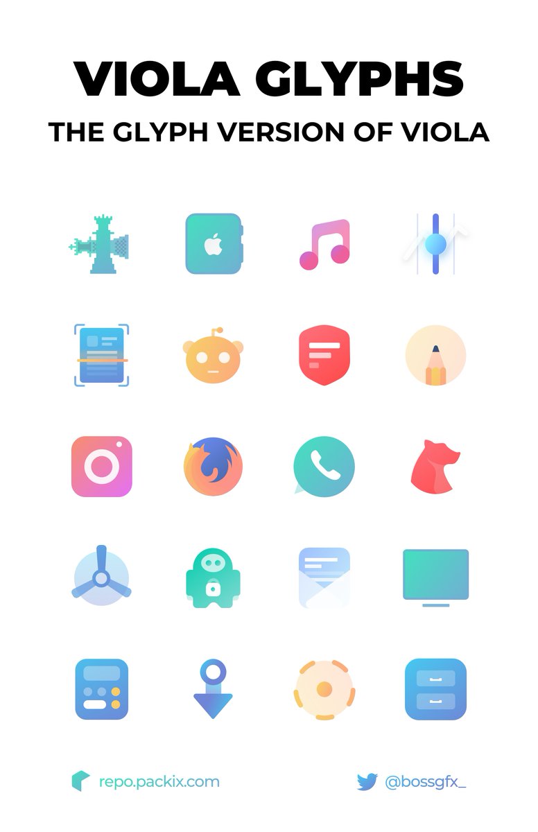 bossuix's tweet image. To celebrate the new jailbreak support for older devices how about a giveaway for Viola Glyphs?

You have to follow me, like &amp;amp; retweet this and tag a friend !

I&apos;ll give away 15 copies, ends in 24 hours!