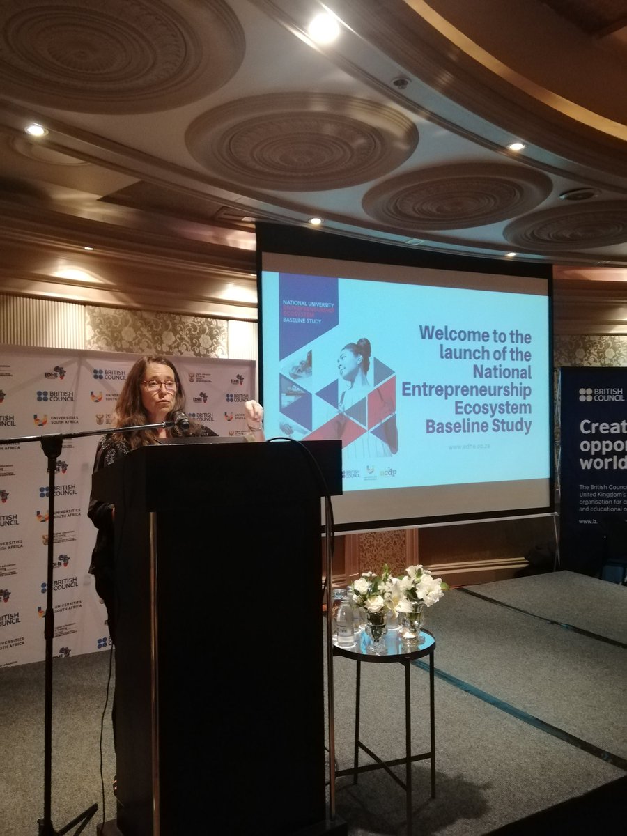 EDHEOffical's tweet photo. Dr Diane Parker, Deputy Director-General: Department of Higher Education and Training opening and welcoming guests.  #UniversityEntrepreneurship @HigherEduGovZA @USAf_ORG @zaBritish https://t.co/IY46pOtJVj