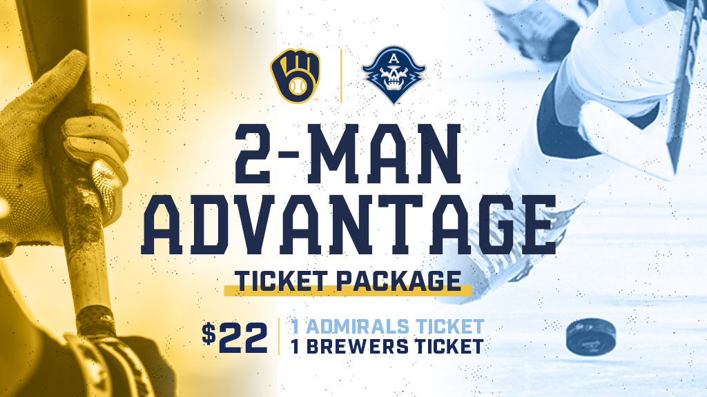 Brewers's tweet photo. RETWEET for a chance to win a pair of 2-Man Advantage ticket packages which include tickets to the @MKEAdmirals game on March 13th &amp; the #Brewers game on either April 10th or May 8th!

Rules: https://t.co/GNIhVTFNtk https://t.co/iuQIbCZ6zT