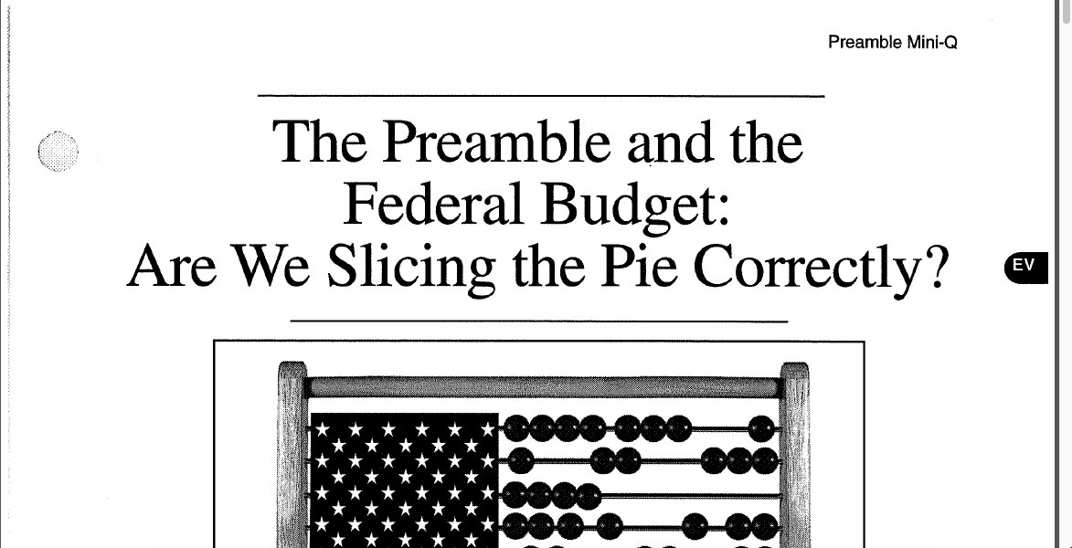 MrHuesken's tweet photo. Today, students in my #GovEcon class debated our #FederalBudget & if we are keeping w/ the mission statement of our #USPreamble when creating it; thanks to the @DBQProject for providing resources #EAHSroars https://t.co/1rbYZvoipr