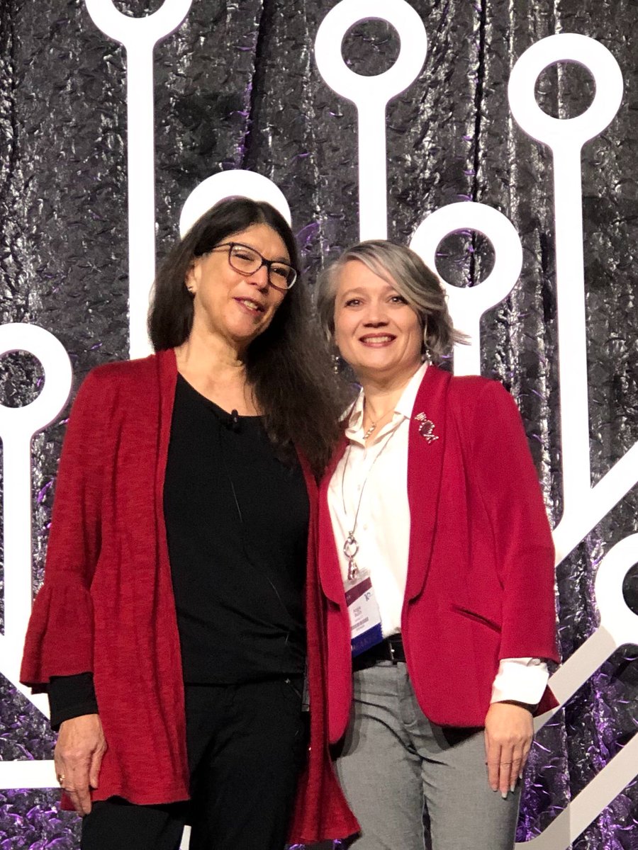 ProGenealogists's tweet photo. Say hello to AncestryProGenealogists Angie Bush and Janette Silverman, coming at you from #RootsTech 2020! Janette will present "Challenges of Jewish Research: Names, Dates, Places" today at 9:30 (right now!). You can catch Janette's second talk at 3 pm today. Don't miss out! https://t.co/on3V7bFJWO