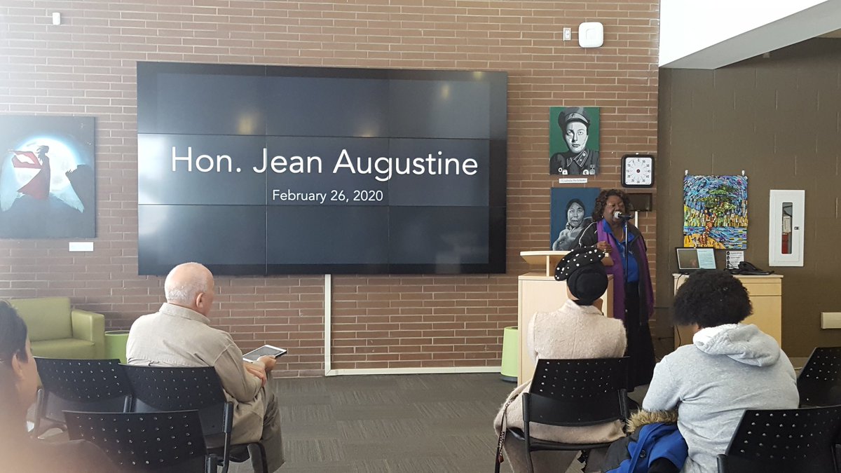 Having the Hon. Jean Augustine give a speech about Black History Month and her creation of it. <a href="/PeelSchools/">Peel District School Board</a> <a href="/JeanAugustineSS/">Jean Augustine S.S.</a> #BlackHistoryMonth