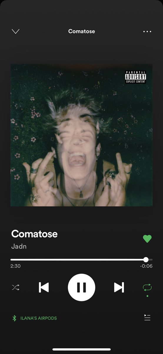 ilanatm_'s tweet photo. wait this song is a flipping BOP. YES JADEN @jadenhossler #COMATOSE https://t.co/0KMcBp3F7l