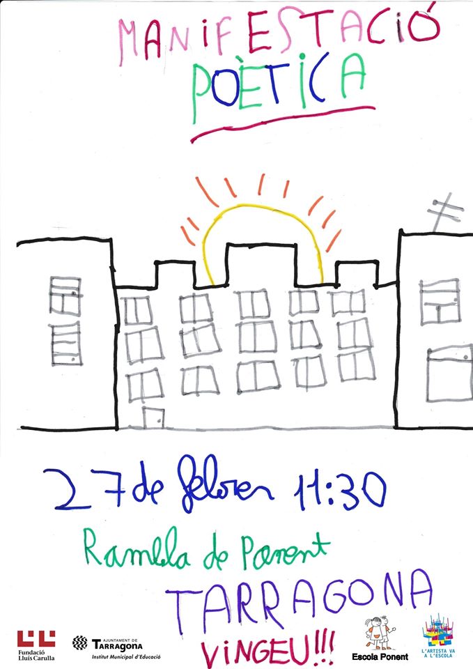 EscolaPonent's tweet photo. 📢📢Quines ganes, demà és el gran dia!!
Els nens i nenes de 4t farem una "Manifestació Poètica" a la Rambla de Ponent. Us hi esperem!!!📢📢
#poesia #lartistavaalescola #FemBarri #BarrisdePonent https://t.co/TiXztKQKXn
