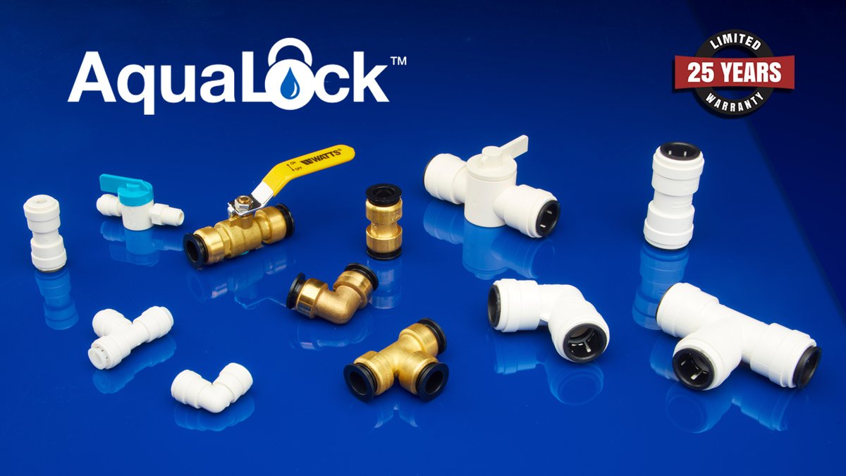 wattswater's tweet photo. Connect and disconnect #AquaLock fittings to PEX, copper, or CPVC piping with no tools for faster installation. Aqualock it down and get on with your day. https://t.co/F7RU1vRQNV https://t.co/rdXmev2U1b