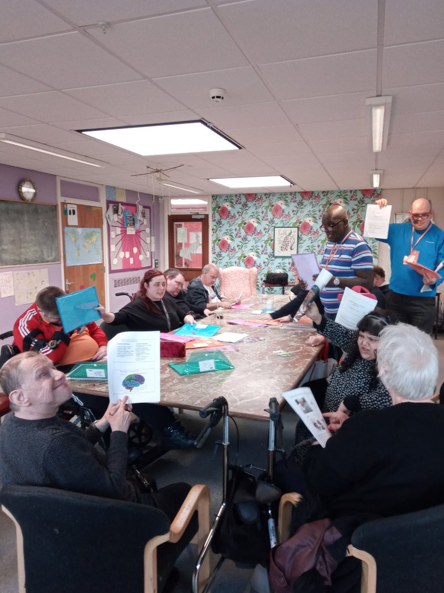 ShellyH00231127's tweet photo. Great meeting at Splat Cic. Talking about Dementia and things that may help carers and people with LD understand. Great talk by Julia Jeferson. #learningdisabilities @trevorclower @NottsHealthcare @MickyArnold8 https://t.co/HZs56kcU04