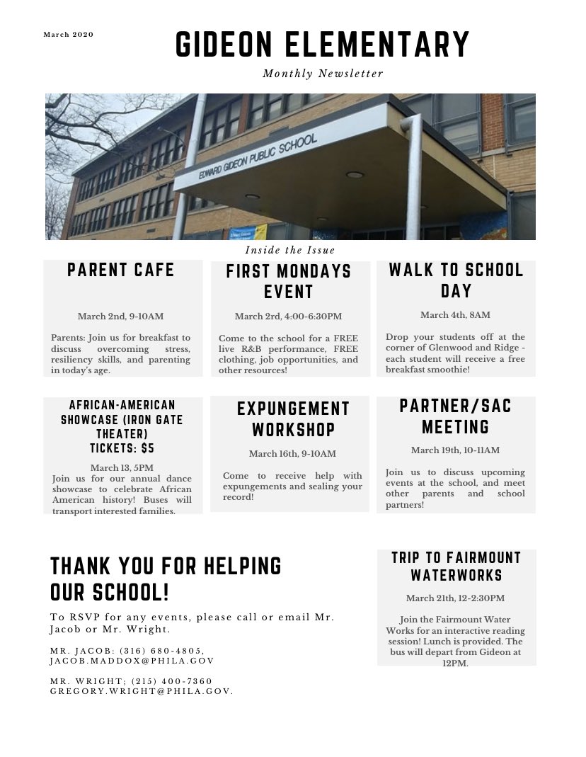 The March event calendar is here! Please message if you have any questions or would like to attend an event!
#communityschool