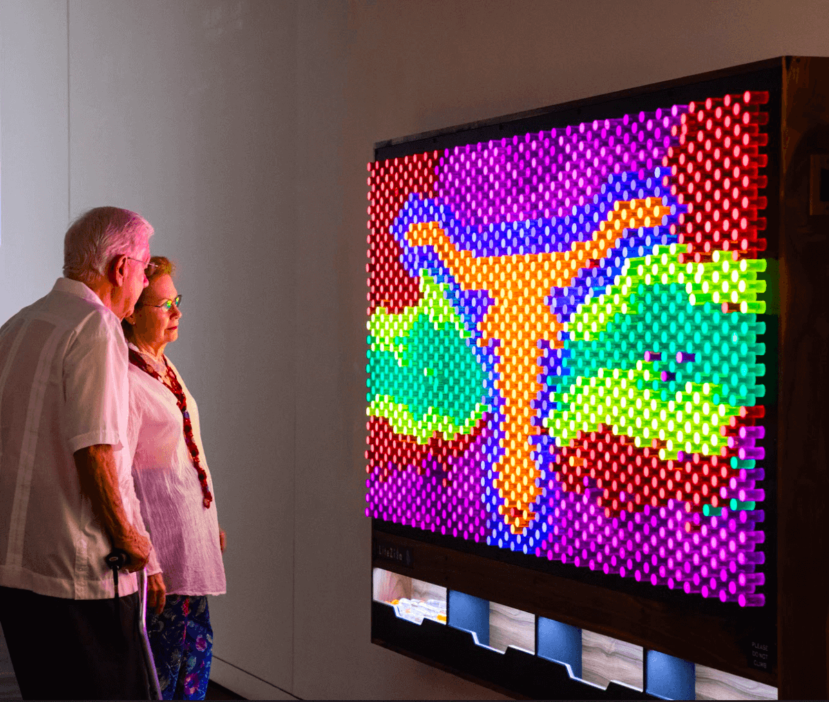 LiteZilla's tweet photo. Inspiring all ages, LiteZilla bridges the gap between generations.
#inspiration #wonder #awe #litezilla #thoughtoftheday #museum #art #color #lightwall #sensory #hospitalitydesign #hospitalitymanagment #artgallery #wallart #decoratingideas #officeart #officeinterior #officespace https://t.co/yIENWg54Ct