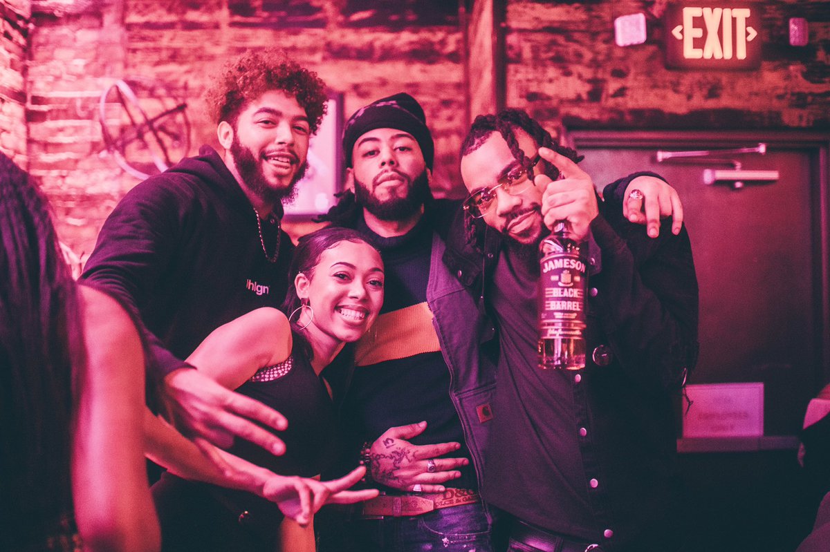 uncwhlgn's tweet photo. I’ll save you a seat if you #MeetMeAtTheBar BIG Thanks for showing up this weekend Detroit! Let’s do it again- but this time with @AndersonPaak ? Tweet #MeetMeInDetroit to vote & bring the @jameson_us party home to Detroit this #StPatricksDay https://t.co/hLGw89uCfe